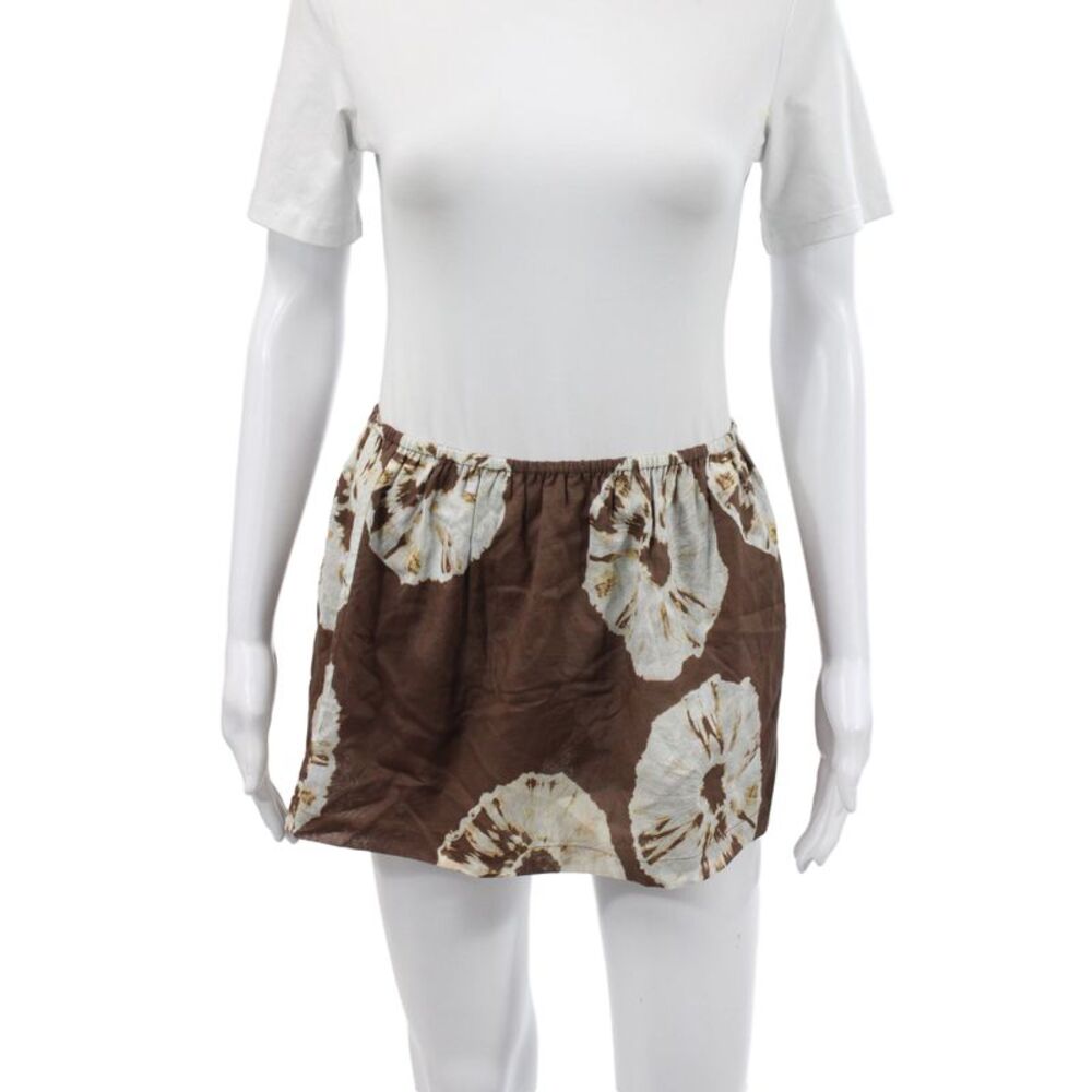 Hope And May Women Mini Floral Bohemian Cotton Skirt Size 6